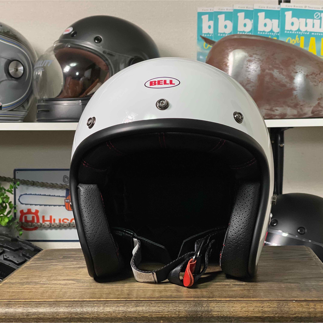 ☆BELL CUSTOM 500 ベル ジェットヘルメット グロスホワイト/XL | www