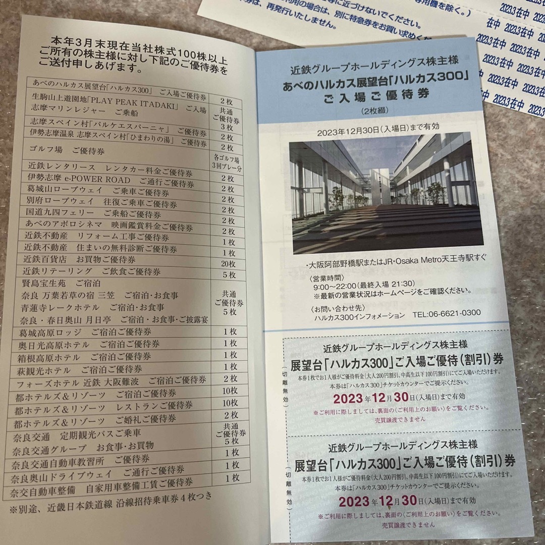 送料無料　近畿日本鉄道　近鉄　近鉄株主優待乗車券 4枚