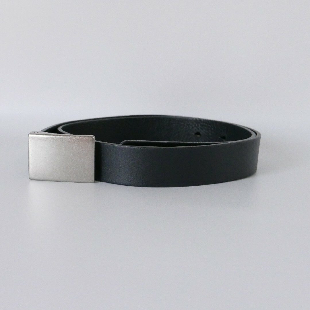 UNIQLO(ユニクロ)の【＋J】トップバックルレザーベルト Mサイズ ブラック メンズのファッション小物(ベルト)の商品写真