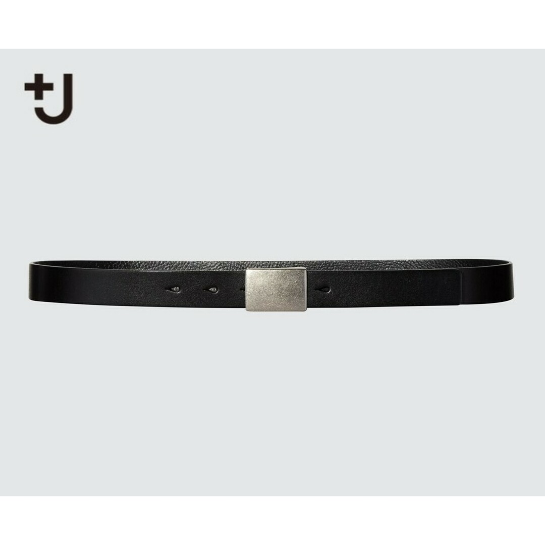 UNIQLO(ユニクロ)の【＋J】トップバックルレザーベルト Mサイズ ブラック メンズのファッション小物(ベルト)の商品写真