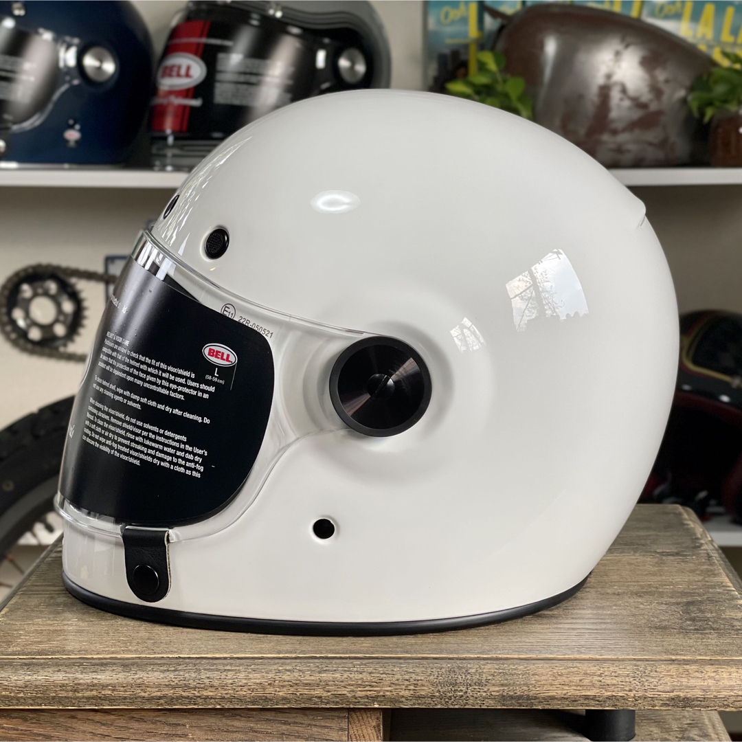 BELL BULLITT ベル ブリット ホワイト/L シールド付属 | mdh.com.sa