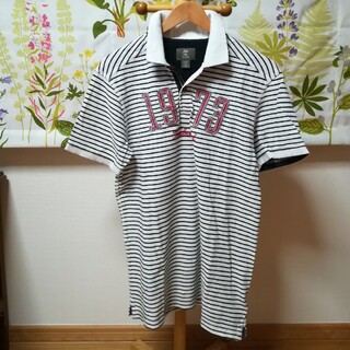 ティンバーランド(Timberland)の✨Timberland ティンバーランド 黒色横縞柄のポロシャツLサイズ(ポロシャツ)