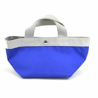 エルベシャプリエ(Herve Chapelier)のエルベ シャプリエ Herve Chapelier ハンドバッグ キャンバス ブルー×シルバー レディース 送料無料【中古】 r9598f(ハンドバッグ)