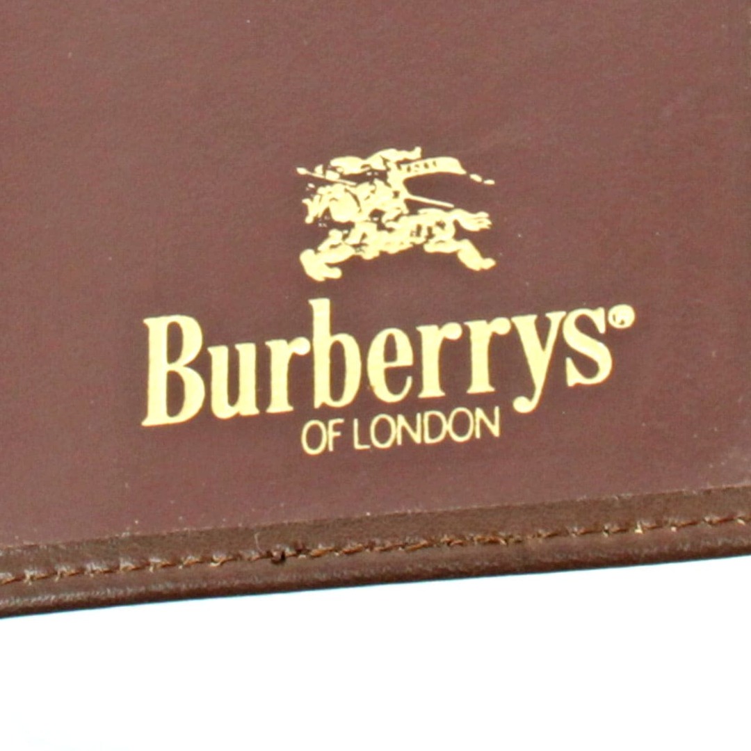 BURBERRY(バーバリー)の美品『USED』 BURBERRY バーバリー 手帳 キャンバス/レザー  ブラウン【中古】 メンズのファッション小物(手帳)の商品写真