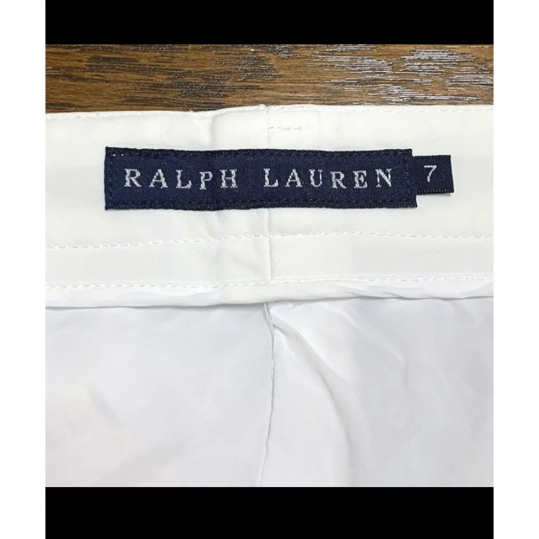 Ralph Lauren(ラルフローレン)の【希少 日本製】 ラルフローレン スカート ホワイト  NO1330 レディースのスカート(ひざ丈スカート)の商品写真