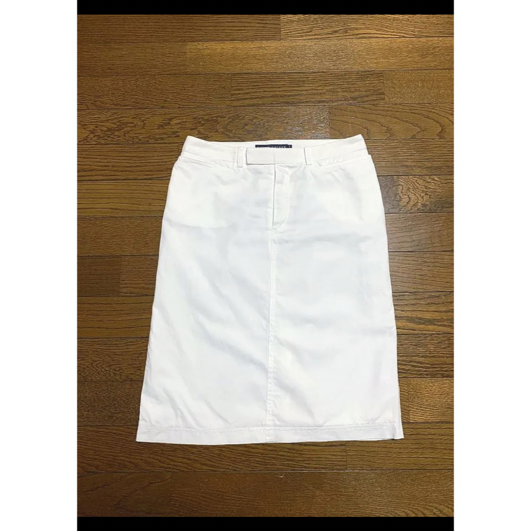 Ralph Lauren(ラルフローレン)の【希少 日本製】 ラルフローレン スカート ホワイト  NO1330 レディースのスカート(ひざ丈スカート)の商品写真