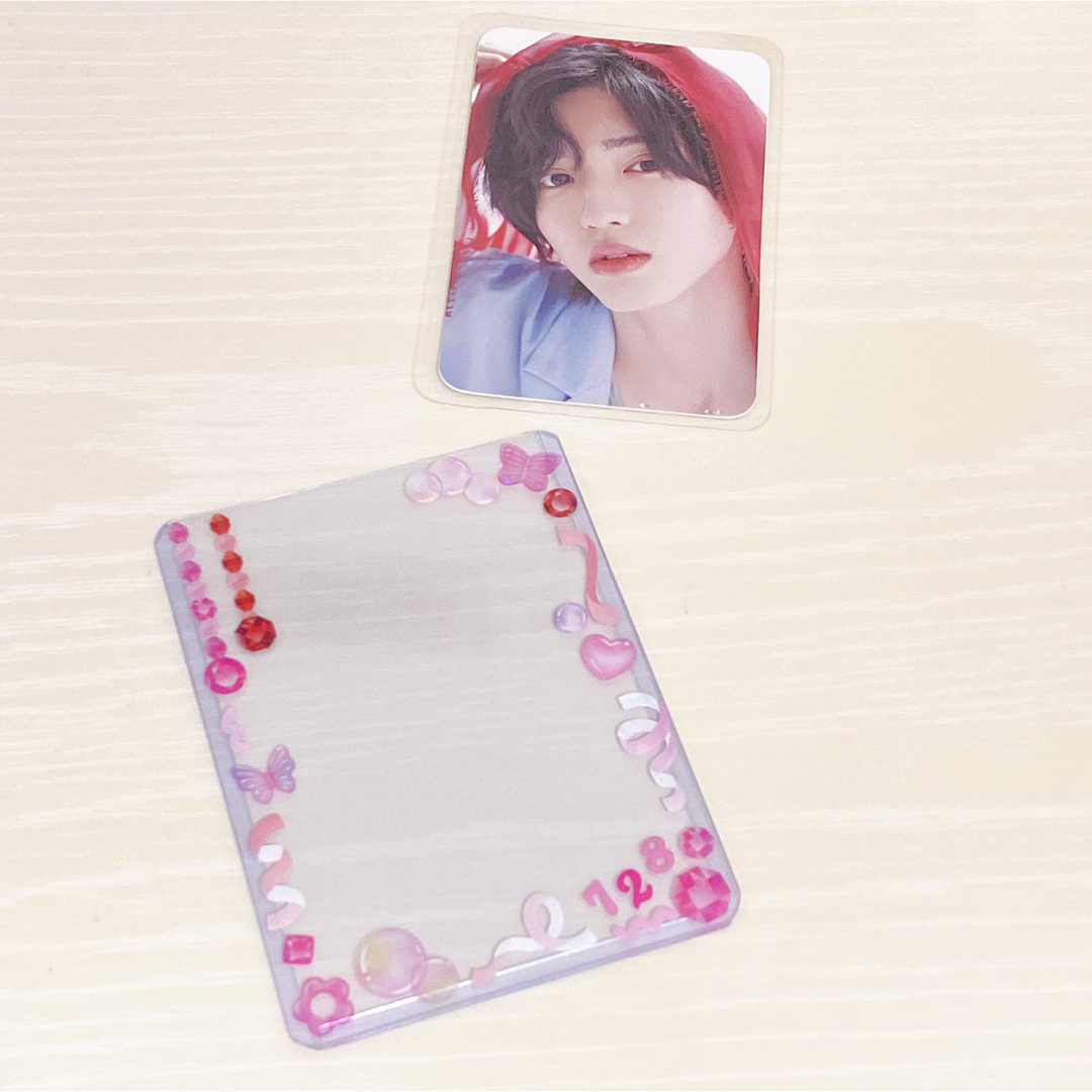 【ヲタ活】硬質カードケース デコ ピンクベース B8 エンタメ/ホビーのトレーディングカード(カードサプライ/アクセサリ)の商品写真