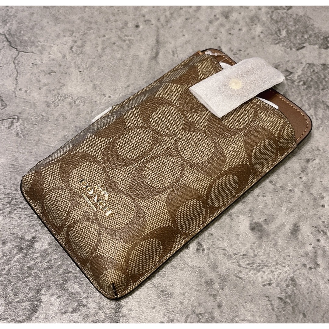 COACH - 新品 COACH コーチ スマホショルダー クロスボディ カーキ 