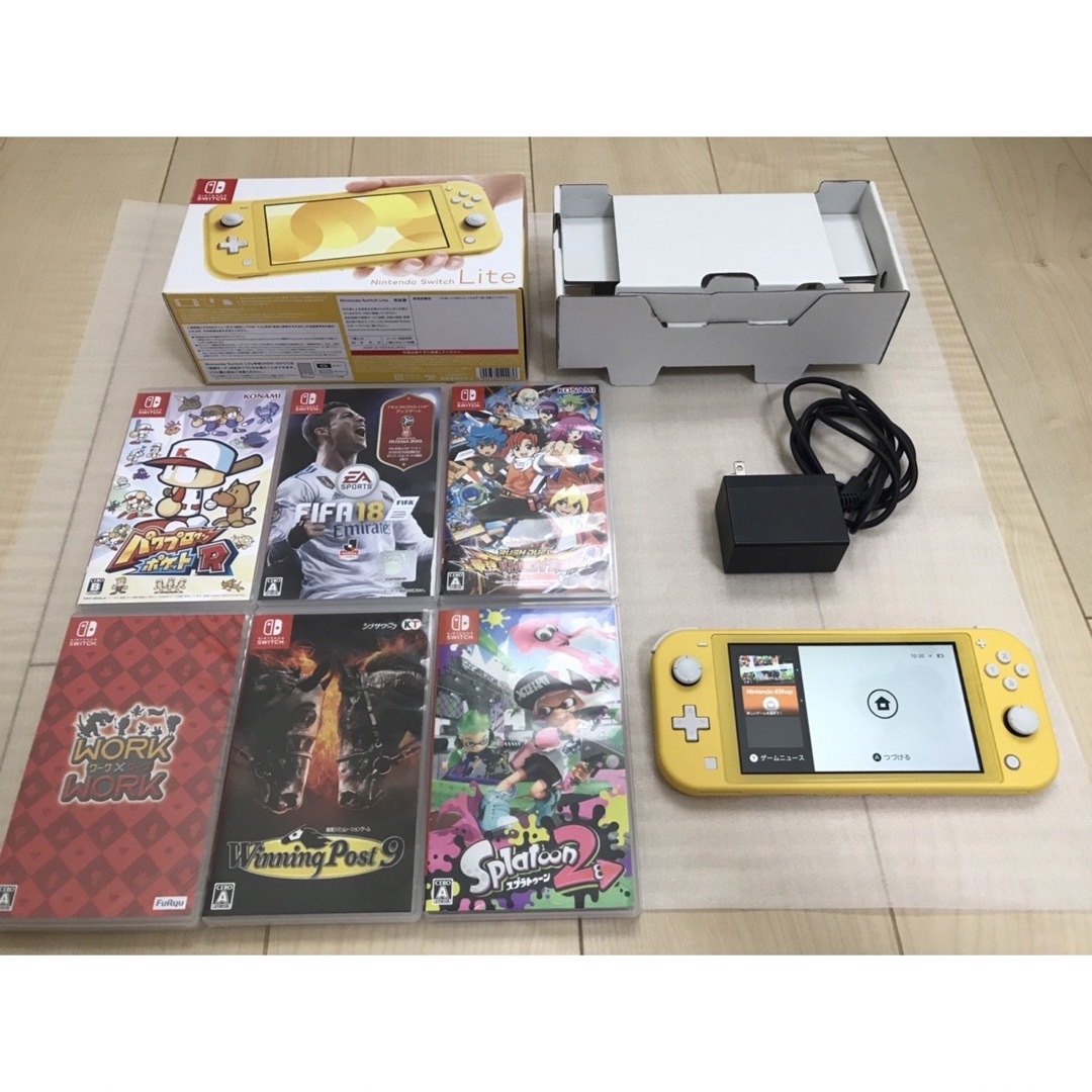 お得✨Switch Lite本体イエロー本体＋ソフト6本セット✨