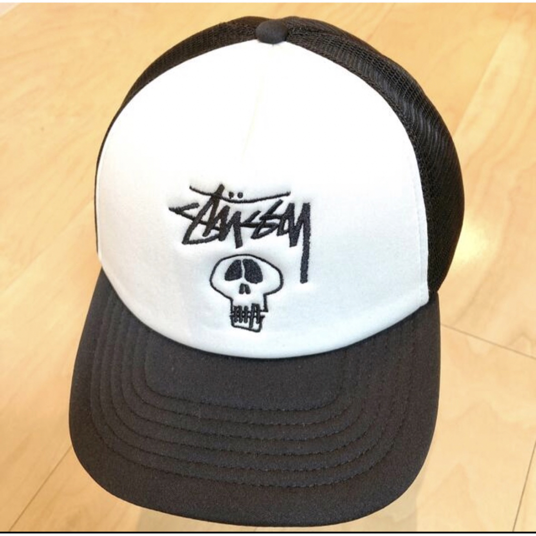 STUSSY Skull Mesh Trucker Cap