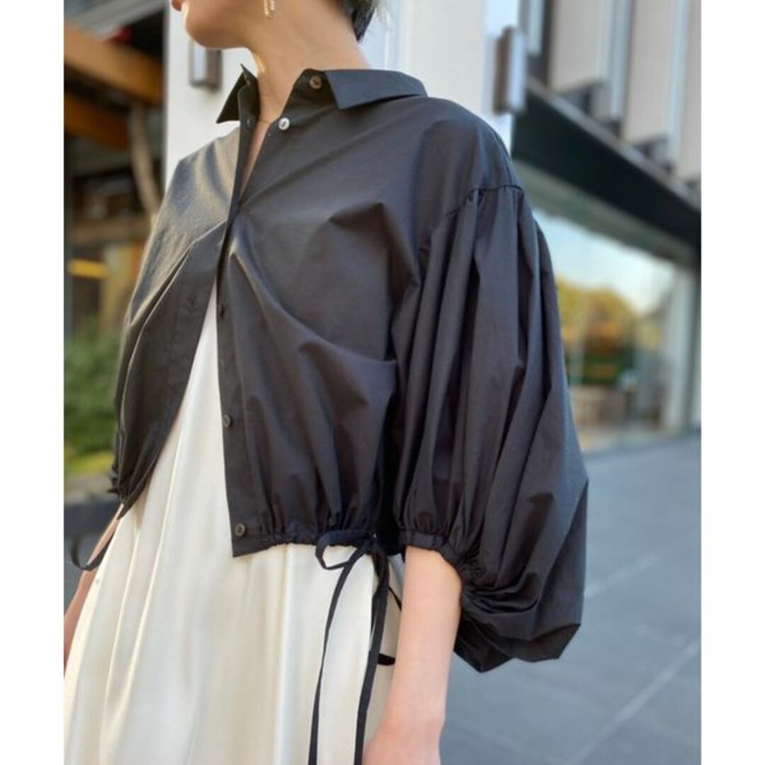 ETRE TOKYO クロップドバルーンシャツ BLACK 新品未使用