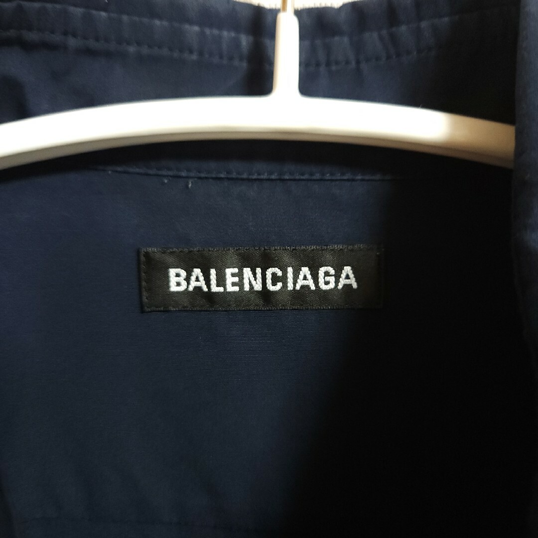 20ss BALENCIAGA シンボリックロゴシャツ ネイビー バレンシアガ