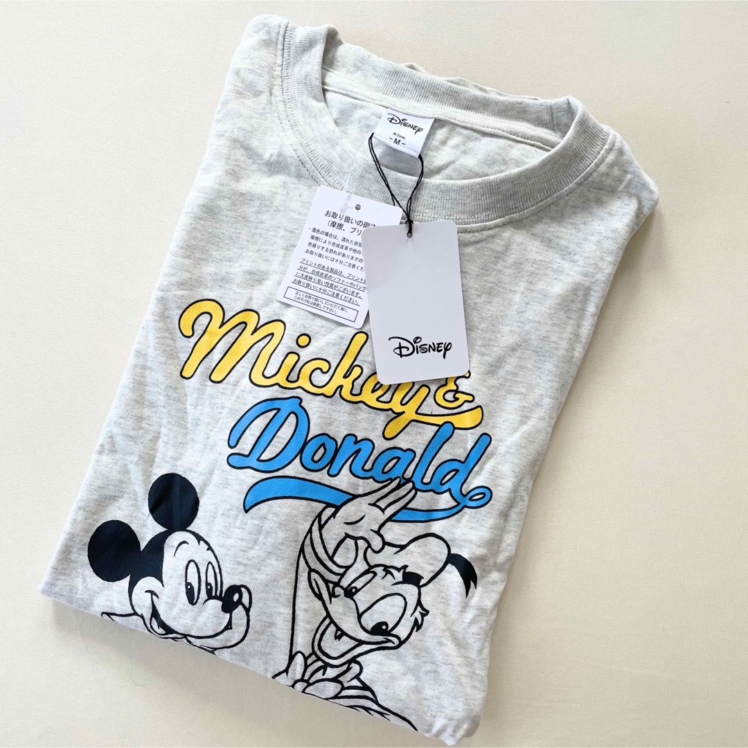 Disney(ディズニー)の新品タグ付き　メンズ半袖Tシャツ　ディズニー　ミッキー　ドナルド　Mサイズ メンズのトップス(Tシャツ/カットソー(半袖/袖なし))の商品写真