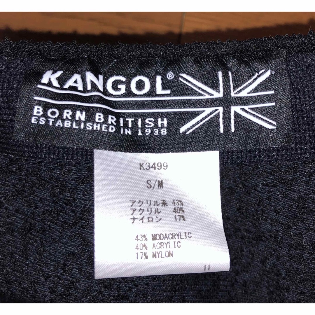 KANGOL(カンゴール)のS/M 美品 KANGOL ハンチングキャップ ブラック 黒 レッド ベレー帽 メンズの帽子(ハンチング/ベレー帽)の商品写真