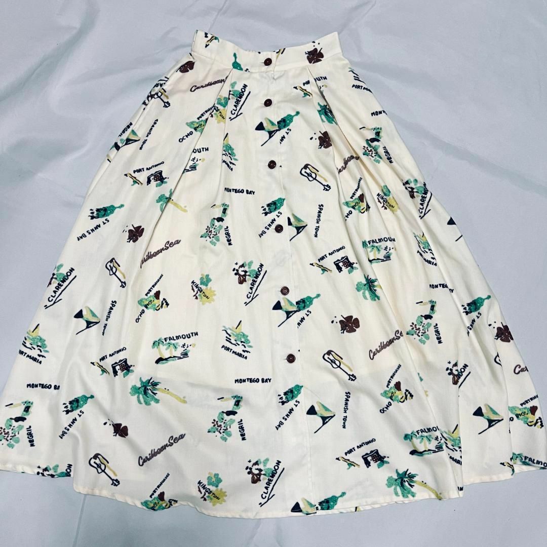 REDYAZEL(レディアゼル)の美品★REDYAZEL　アロハ ハワイ柄 ロングスカート　フリー レディースのスカート(ロングスカート)の商品写真