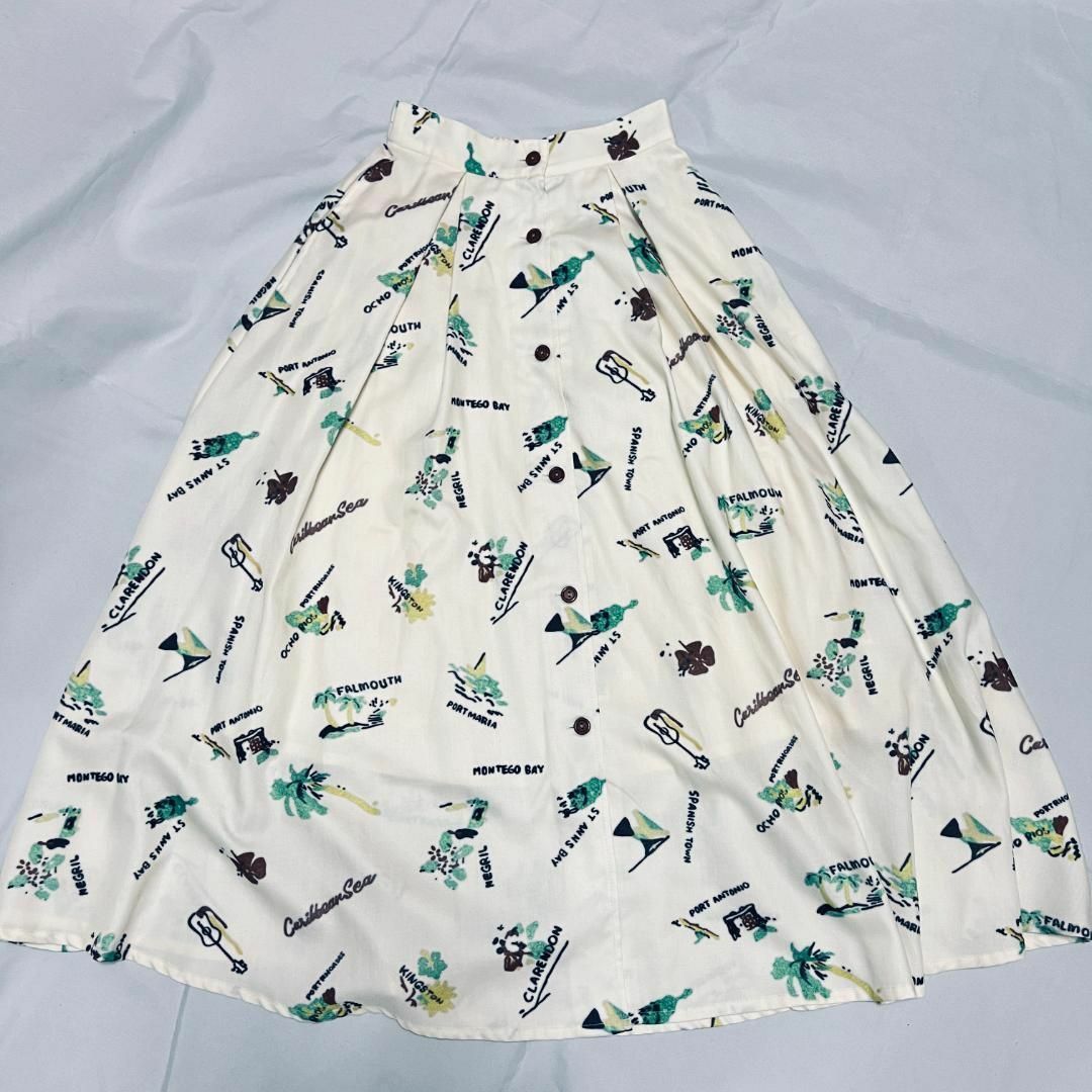 REDYAZEL(レディアゼル)の美品★REDYAZEL　アロハ ハワイ柄 ロングスカート　フリー レディースのスカート(ロングスカート)の商品写真