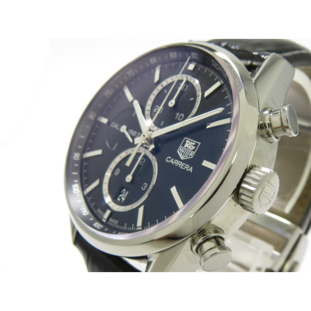 TAG Heuer - TAG HEUER カレラ メンズ腕時計 自動巻 革ベルト TAG Heuer - TAG HEUER カレラ メンズ腕時計 自動巻 革ベルト