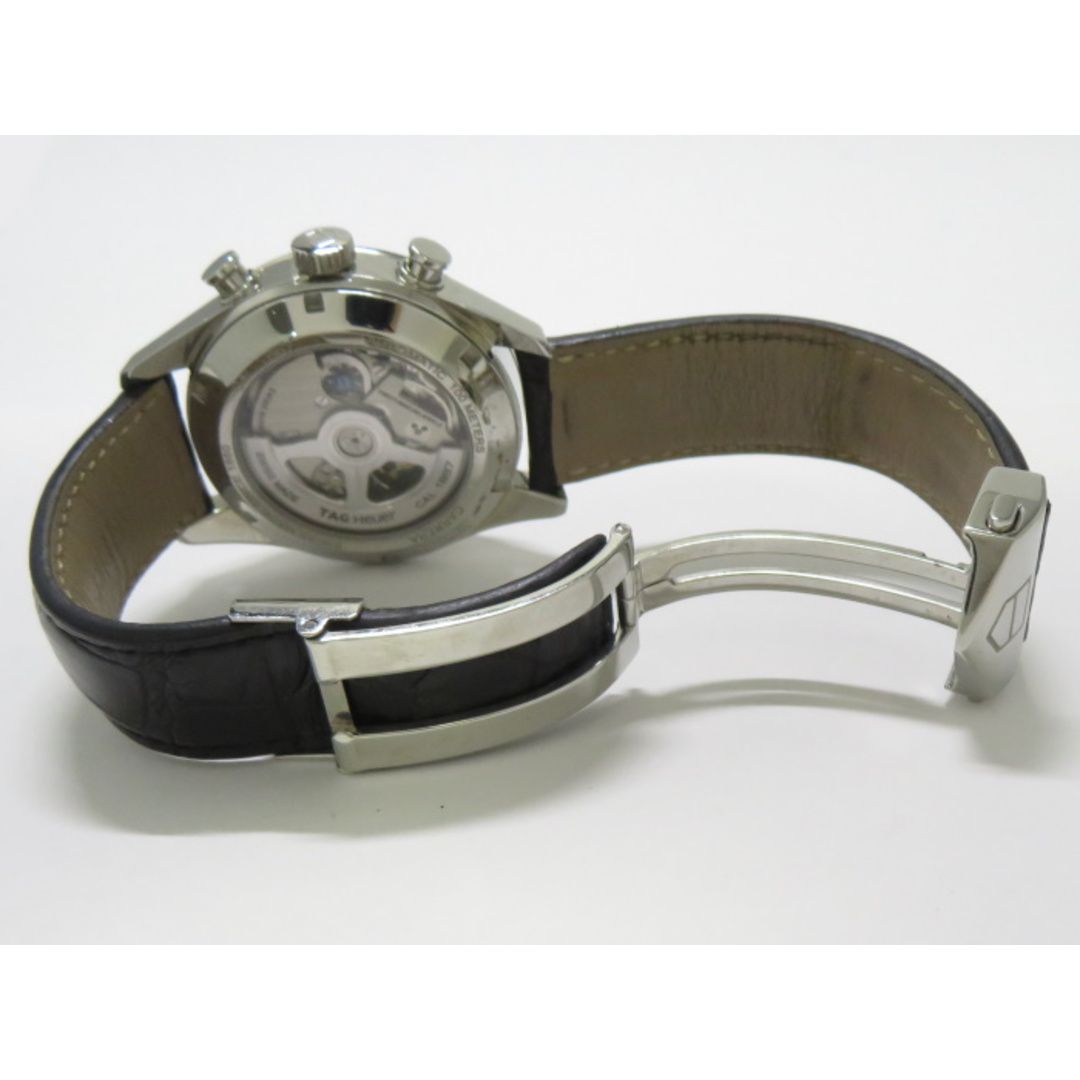 TAG HEUER カレラ メンズ腕時計 自動巻 革ベルト ブラック文字盤