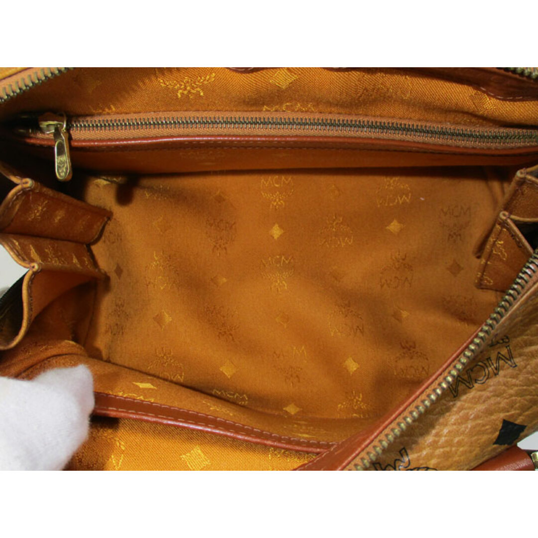 MCM ミニボストンバッグ ヴィセトス ブラウン ブラック MCM ミニボストンバッグ ヴィセトス ブラウン ブラック