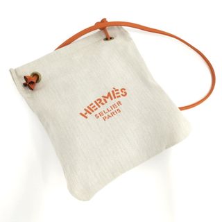 エルメス(Hermes)のHERMES アリーヌPM ショルダーバッグ キャンバス ベージュ(ショルダーバッグ)