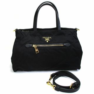 プラダ(PRADA)のPRADA 2WAY ショルダーバッグ トートバッグ ナイロン レザー ブラック(その他)