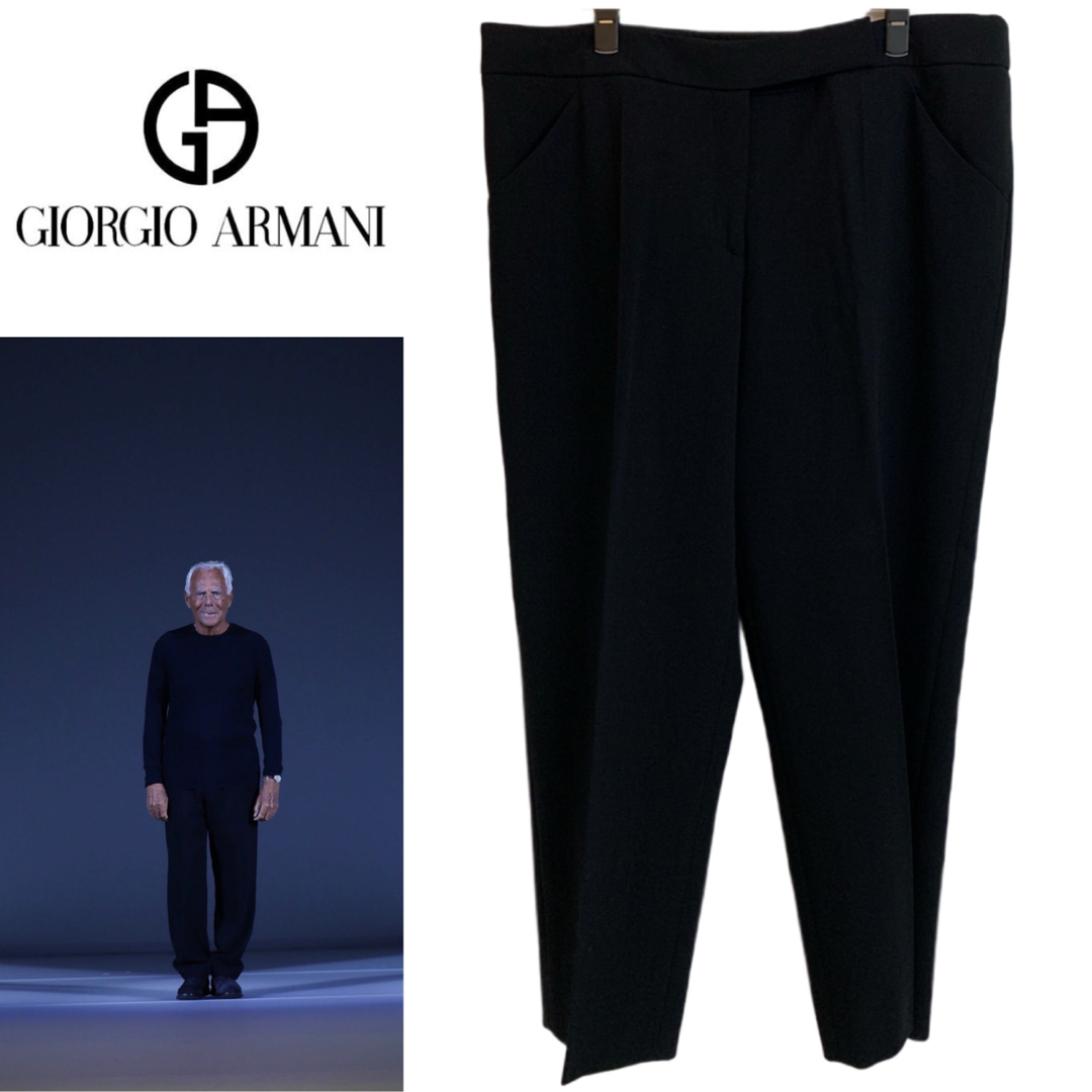 GIORGIO ARMANI 2015s イタリア製 黒タグ スラックス 男女