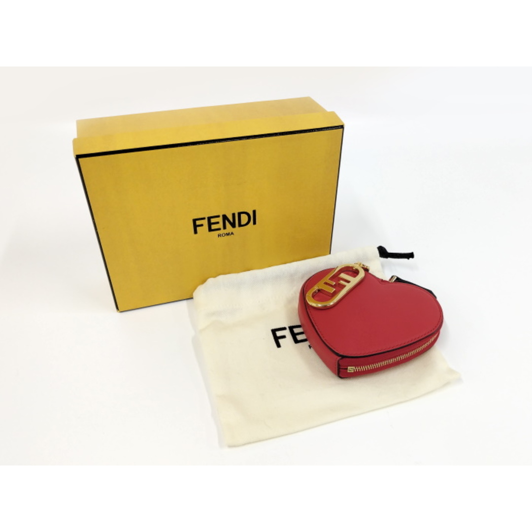 FENDI(フェンディ)のFENDI コインケース ハート型 財布 レザー レッド 8M0467 レディースのファッション小物(コインケース)の商品写真