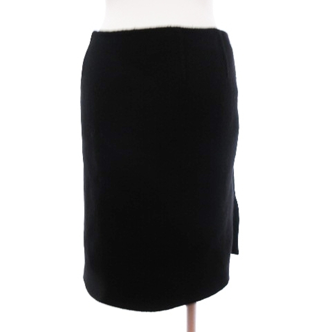 PRADA(プラダ)のプラダ ミニスカート 台形 サイドジップ 無地 ウール 黒 40 レディースのスカート(ミニスカート)の商品写真