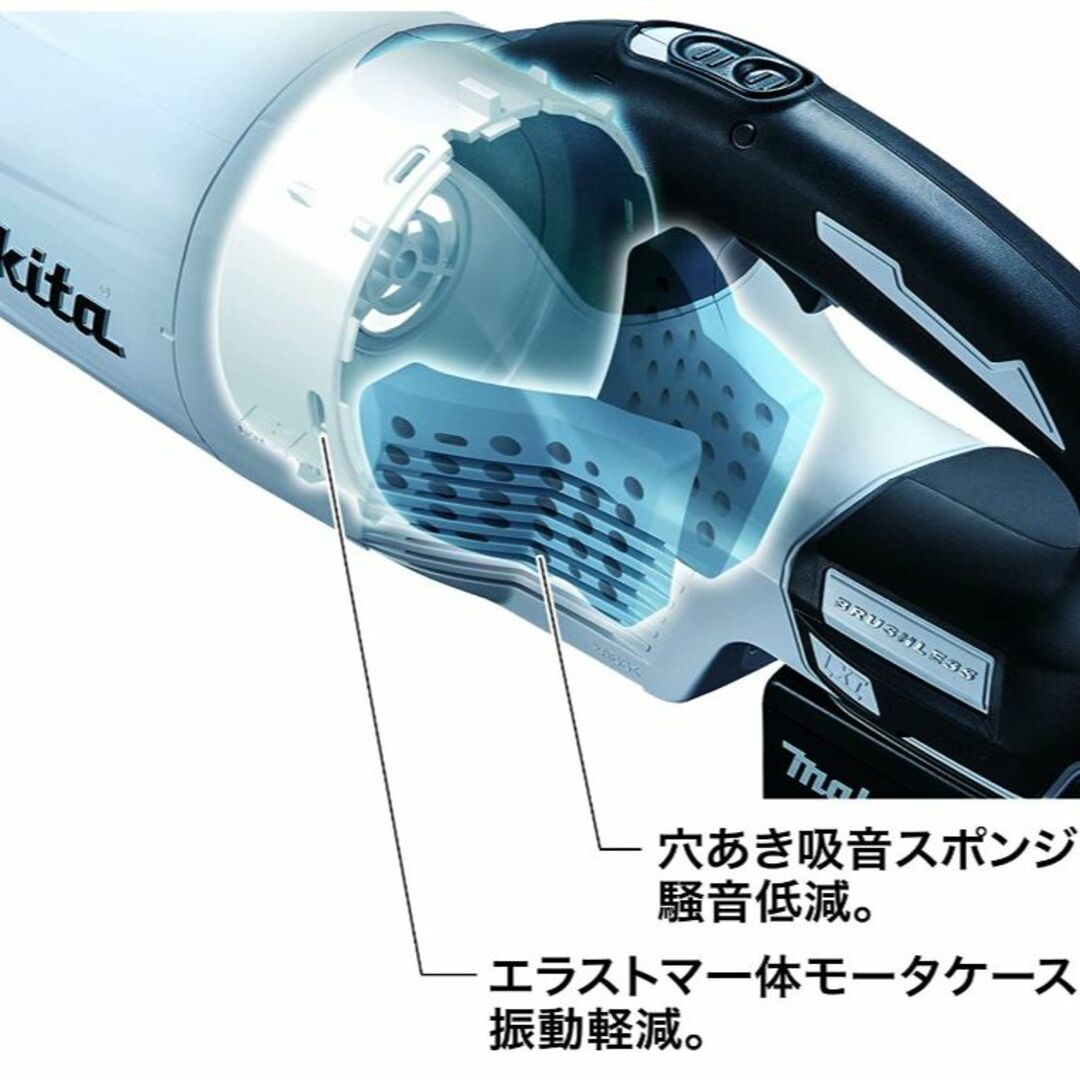 【makita】充電式クリーナ 18V（白）CL281FDRFW