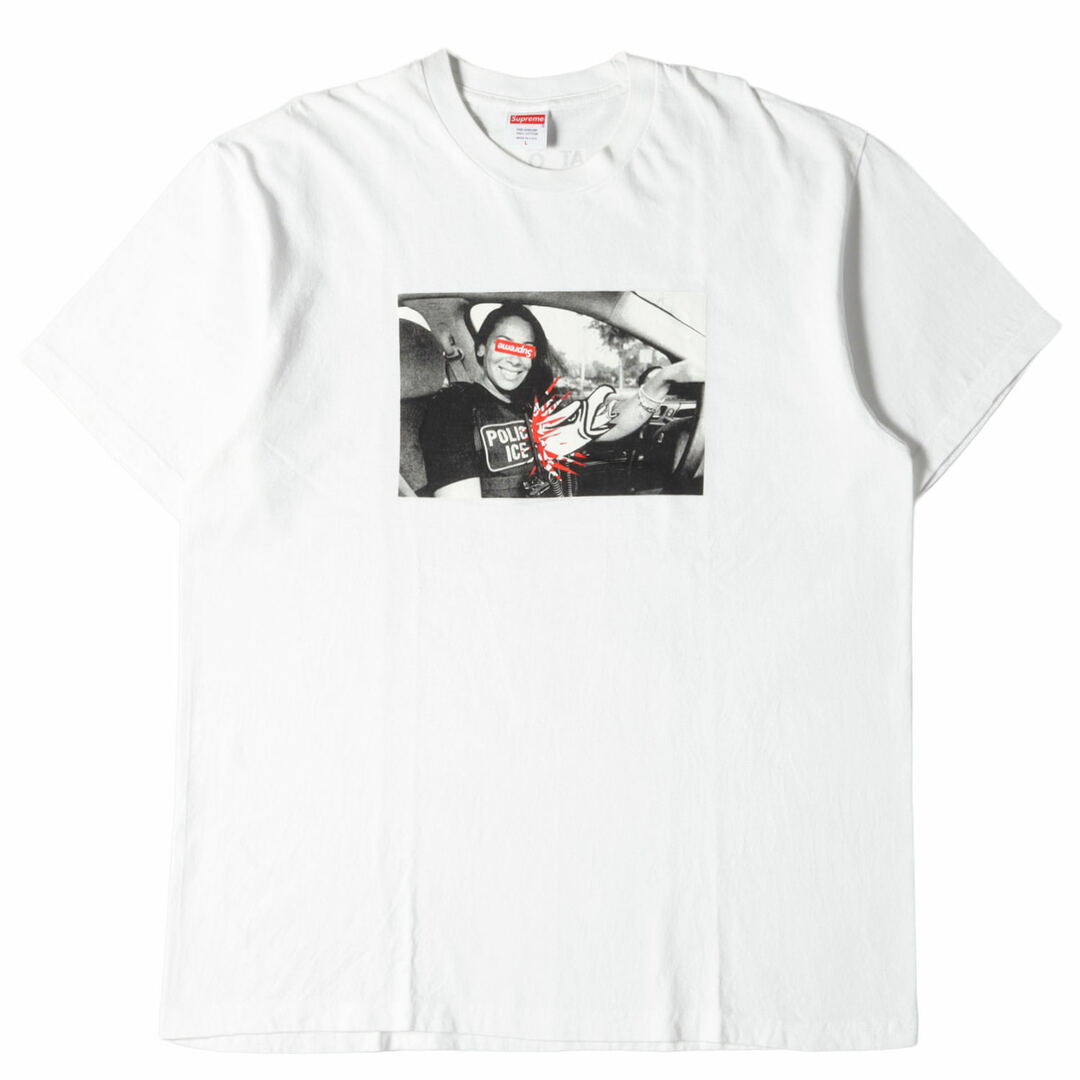 Supreme シュプリーム Tシャツ サイズ:L ANTIHERO アンタイヒーロー フォトコラージュ クルーネック Tシャツ ICE Tee 20AW ホワイト 白 コラボ トップス カットソー 半袖 【メンズ】