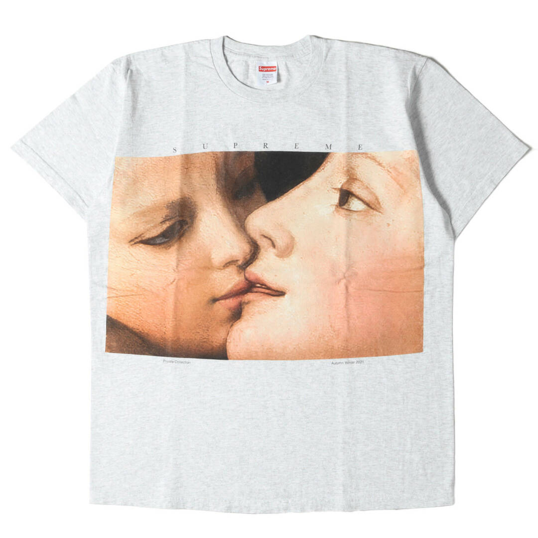 Supreme シュプリーム Tシャツ サイズ:M 21AW ビーナス 絵画 プリント クルーネック Tシャツ Venus Tee  アーニョロ・ブロンズィーノ 愛の勝利の寓意 アッシュグレー トップス カットソー 半袖 【メンズ】【中古】 | フリマアプリ ラクマ