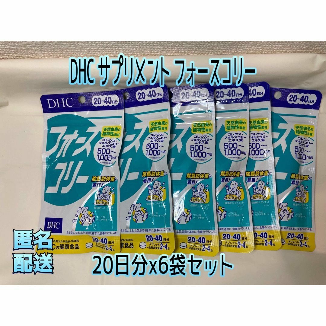 DHC サプリメント フォースコリー 20日分x6袋セット賞味期限:2026.5