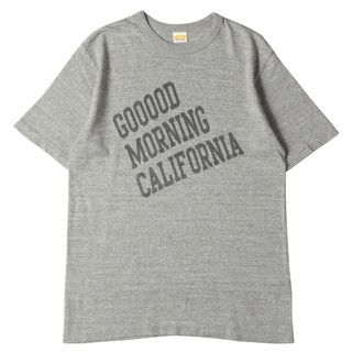 スタンダードカリフォルニア(STANDARD CALIFORNIA)のSTANDARD CALIFORNIA スタンダードカリフォルニア Tシャツ サイズ:M good morning プリント クルーネック Tシャツ 霜降り グレー 日本製 トップス カットソー 半袖 【メンズ】【中古】(Tシャツ/カットソー(半袖/袖なし))