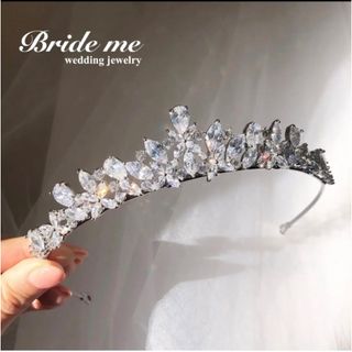 Bride me ティアラ シルバー ZT-01(ヘッドドレス/ドレス)