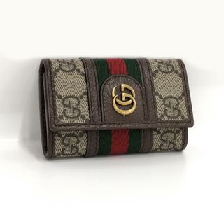 グッチ(Gucci)のGUCCI 6連キーケース オフィディア GGスプリーム ブラウン 603732(キーケース)