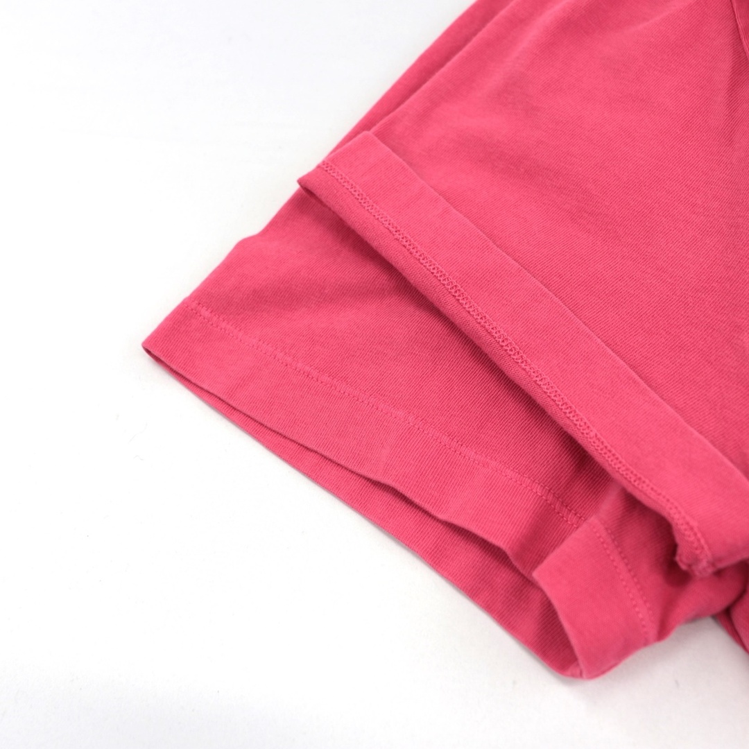 19SS サイド ロゴ刺繍 半袖Ｔシャツ メンズ コットン ピンク XXL