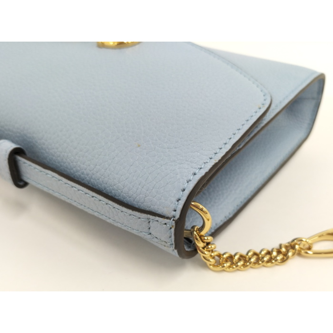 Gucci(グッチ)のGUCCI ズゥミ 2WAY チェーンショルダーバッグ レザー ライトブルー レディースのバッグ(その他)の商品写真