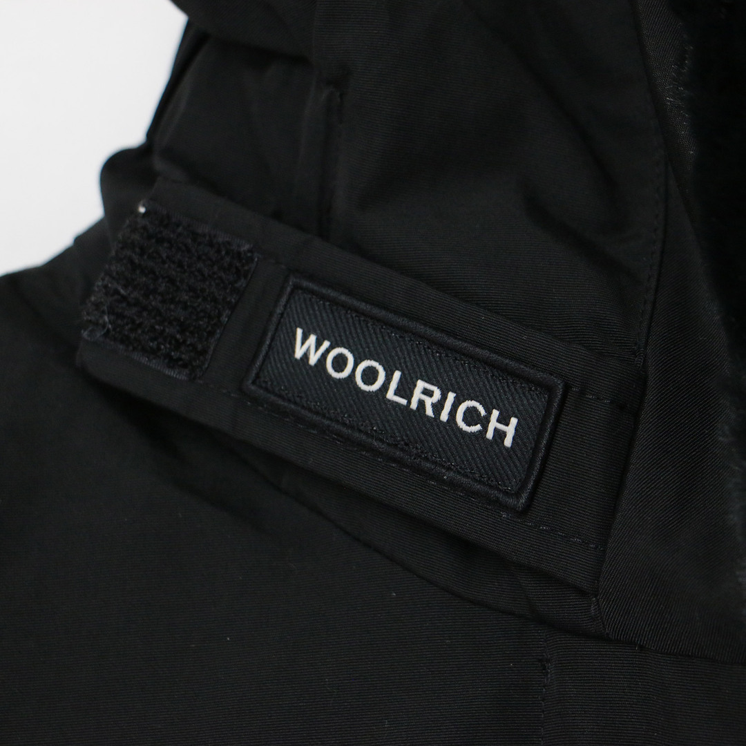 WoolRich ウールリッチ コート ダウン アウター ブラック 黒 L ミドル丈 フード フェイクファー コットン ナイロン BEAKER PARKR ベーカー パーカー おしゃれ シンプル 無地 きれいめ 大人女子 ブランド カジュアル 防寒 【レディース】