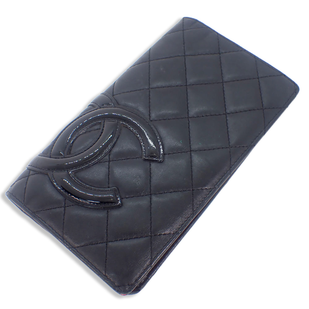 送料無料 非冷凍品同梱不可 CHANEL/シャネル カンボンライン 長財布