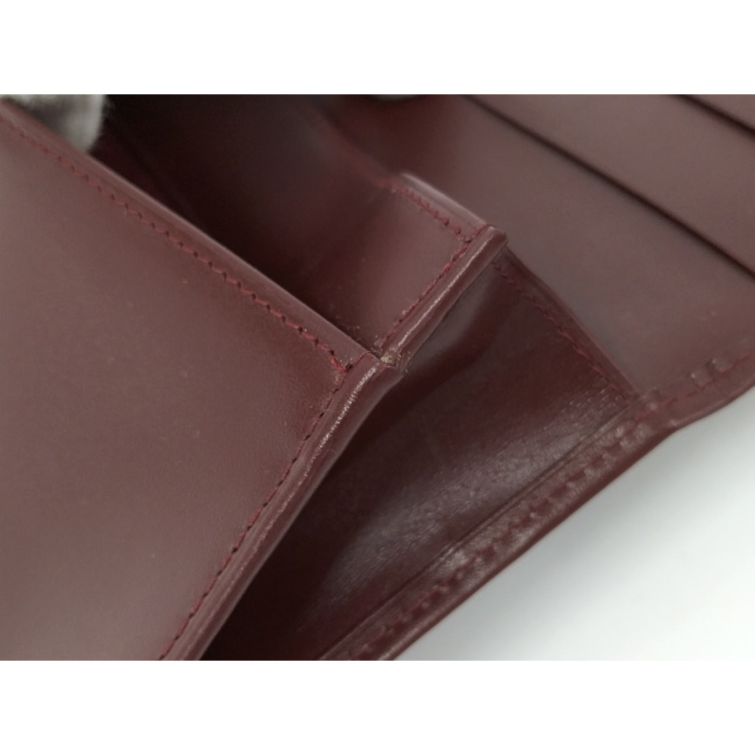 Cartier 二つ折り長財布 ロング ウォレット マストライン レザー