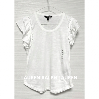 ラルフローレン(Ralph Lauren)のローレン　ラルフローレン　Tシャツ　小さめサイズ　フリル　米国購入　新品(Tシャツ(半袖/袖なし))