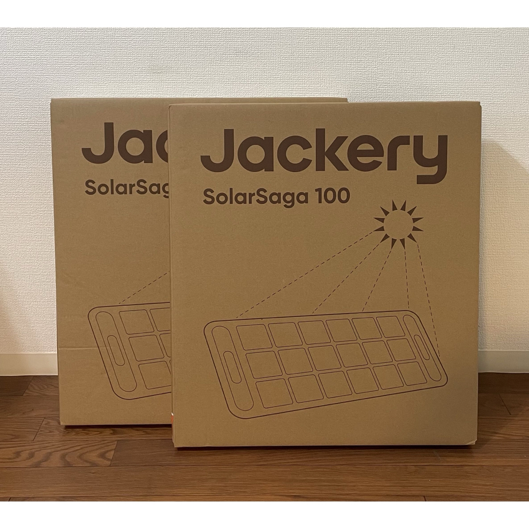 2個セット Jackery SolarSaga 100 JS-100F 100W スポーツ/アウトドアのアウトドア(その他)の商品写真
