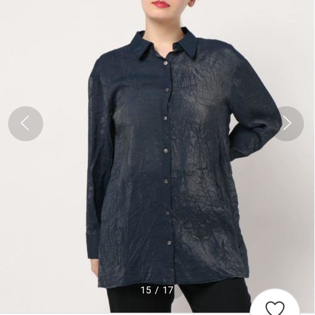 ameri SHINE WRINKLES SHIRT 試着のみ - シャツ/ブラウス(七分/長袖)
