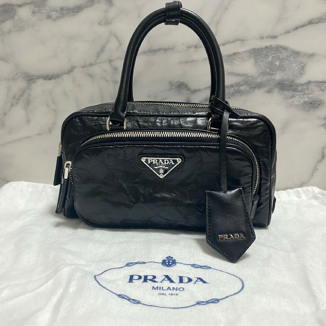 PRADAプラダ商品名PRADA プラダ　ナッパアンティーク ミニポケット トップハンドルバッグ