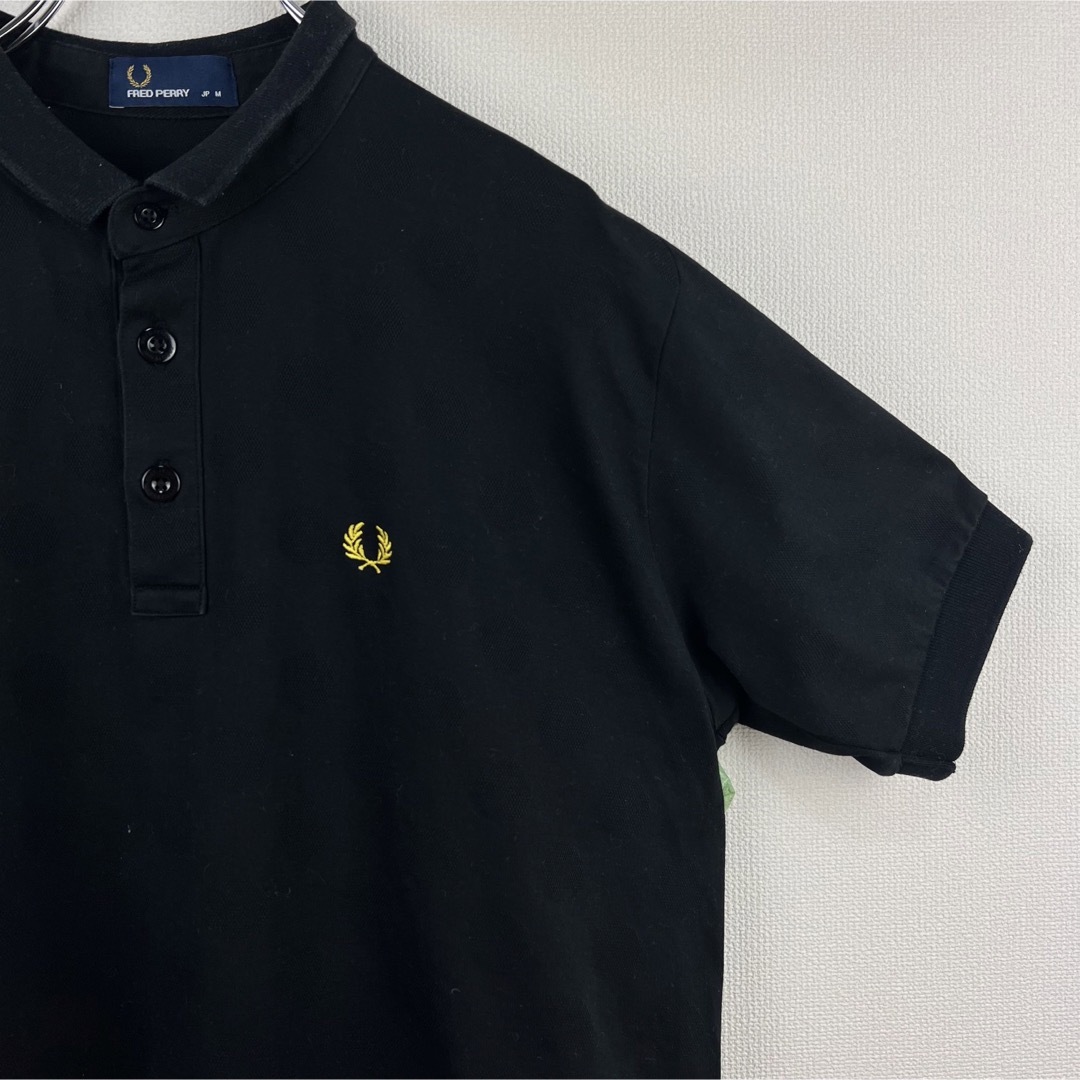 FRED PERRY - 人気 フレッドペリー デザイン ポロシャツ 黒 黄色 水玉