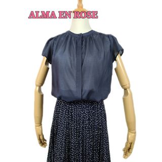 ハナエモリ(HANAE MORI)の美品 alma en rose シアー素材ブラウス(シャツ/ブラウス(半袖/袖なし))