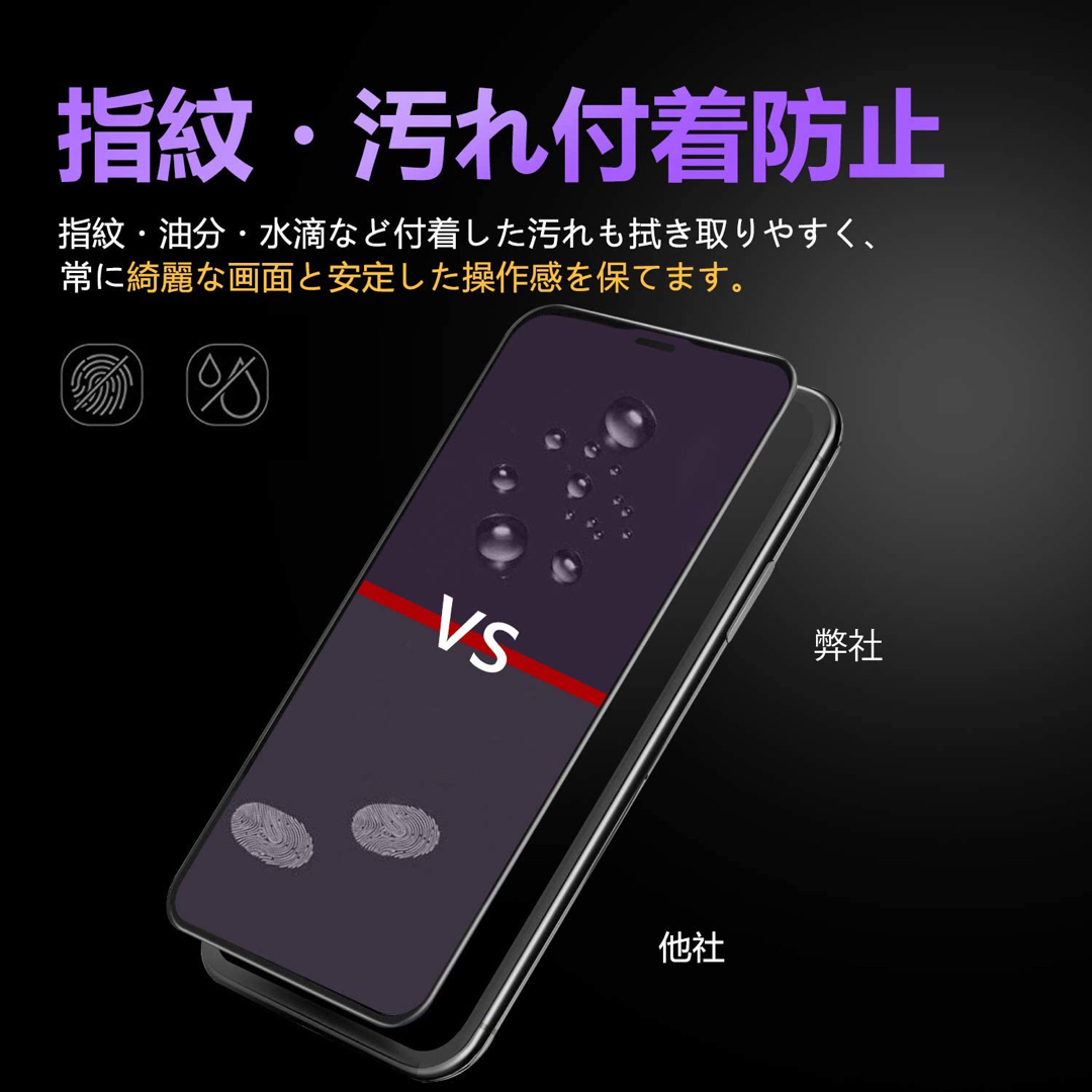 iPhone 12mini ３６０度 覗き見防止 強化ガラス フィルム  スマホ/家電/カメラのスマホアクセサリー(保護フィルム)の商品写真