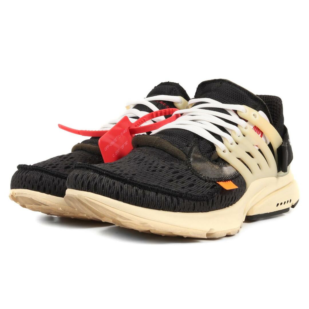 OFF-WHITE(オフホワイト)のOFF-WHITE オフホワイト NIKE THE 10 : AIR PRESTO (AA3830-001) 17AW ナイキ エア プレスト ブラック 黒 サイズ：US7 25.0cm スニーカー コラボ【メンズ】【中古】 メンズの靴/シューズ(スニーカー)の商品写真