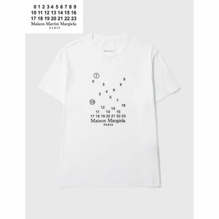 マルタンマルジェラ(Maison Martin Margiela)のMAISON MARGIELA ロゴ マコ コットンTシャツ(Tシャツ/カットソー(半袖/袖なし))