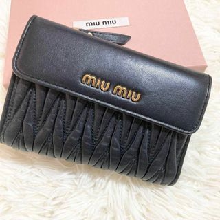 miumiu - ミュウミュウ コンパクト財布 中古 イエロー レザー MIUMIU